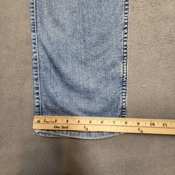 Vintage Levis Strauss Signature Jeans Mens 39x31 Silver Tab Relaxed Fit Thrashed - Picture 8 of 14